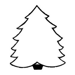 着色页: 圣诞树 (对象) #167577 - 免费可打印着色页