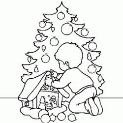 着色页: 圣诞树 (对象) #167598 - 免费可打印着色页