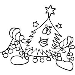 着色页: 圣诞树 (对象) #167620 - 免费可打印着色页