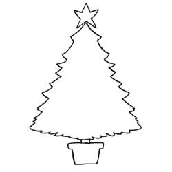 着色页: 圣诞树 (对象) #167631 - 免费可打印着色页