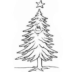 着色页: 圣诞树 (对象) #167657 - 免费可打印着色页