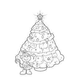着色页: 圣诞树 (对象) #167661 - 免费可打印着色页
