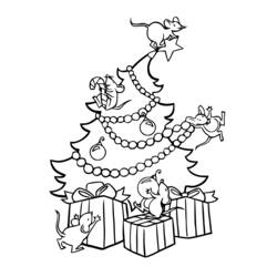 着色页: 圣诞树 (对象) #167674 - 免费可打印着色页