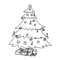 着色页: 圣诞树 (对象) #167678 - 免费可打印着色页