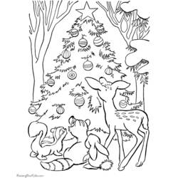 着色页: 圣诞树 (对象) #167718 - 免费可打印着色页