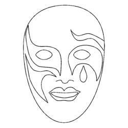 着色页: 面具 (对象) #120528 - 免费可打印着色页