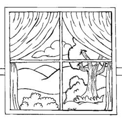 着色页: 窗户 (对象) #168816 - 免费可打印着色页