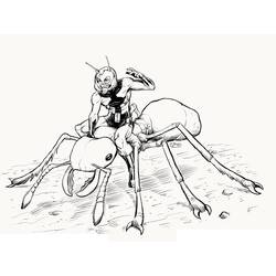 着色页: 蚁人 (超级英雄和超级恶棍) #206511 - 免费可打印着色页