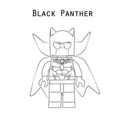 着色页: Black Panther (超级英雄和超级恶棍) #176316 - 免费可打印着色页