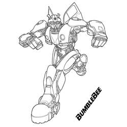 着色页: Bumblebee (超级英雄和超级恶棍) #185145 - 免费可打印着色页