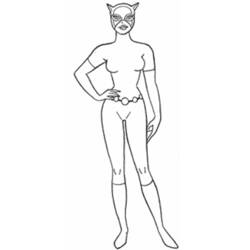 着色页: 猫女 (超级英雄和超级恶棍) #78046 - 免费可打印着色页