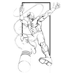 着色页: Daredevil (超级英雄和超级恶棍) #78206 - 免费可打印着色页