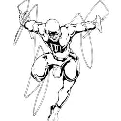 着色页: Daredevil (超级英雄和超级恶棍) #78209 - 免费可打印着色页