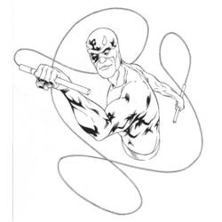 着色页: Daredevil (超级英雄和超级恶棍) #78221 - 免费可打印着色页