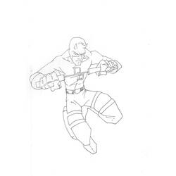 着色页: Daredevil (超级英雄和超级恶棍) #78228 - 免费可打印着色页