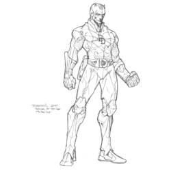 着色页: Daredevil - 免费可打印着色页