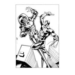 着色页: Daredevil (超级英雄和超级恶棍) #78239 - 免费可打印着色页