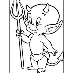 着色页: Devil (超级英雄和超级恶棍) #204124 - 免费可打印着色页