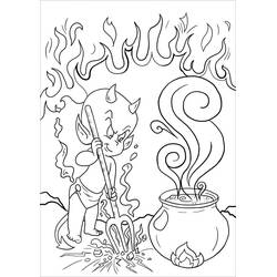 着色页: Devil (超级英雄和超级恶棍) #204126 - 免费可打印着色页