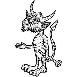 着色页: Devil - 免费可打印着色页
