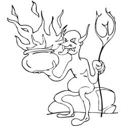 着色页: Devil (超级英雄和超级恶棍) #204132 - 免费可打印着色页