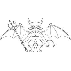 着色页: Devil (超级英雄和超级恶棍) #204135 - 免费可打印着色页