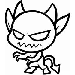 着色页: Devil (超级英雄和超级恶棍) #204136 - 免费可打印着色页