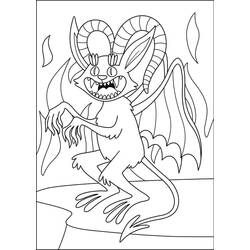 着色页: Devil (超级英雄和超级恶棍) #204137 - 免费可打印着色页