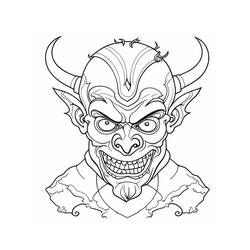 着色页: Devil (超级英雄和超级恶棍) #204140 - 免费可打印着色页