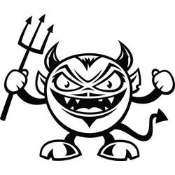 着色页: Devil (超级英雄和超级恶棍) #204146 - 免费可打印着色页