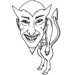 着色页: Devil (超级英雄和超级恶棍) #204147 - 免费可打印着色页
