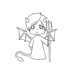 着色页: Devil (超级英雄和超级恶棍) #204149 - 免费可打印着色页