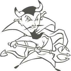 着色页: Devil (超级英雄和超级恶棍) #204151 - 免费可打印着色页
