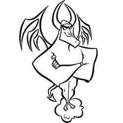 着色页: Devil (超级英雄和超级恶棍) #204154 - 免费可打印着色页