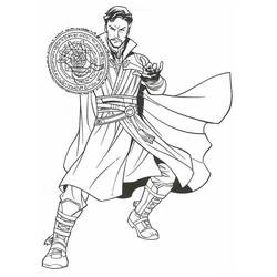 着色页: 奇异博士 (超级英雄和超级恶棍) #211446 - 免费可打印着色页
