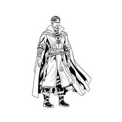 着色页: 奇异博士 (超级英雄和超级恶棍) #211449 - 免费可打印着色页