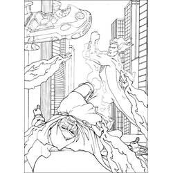 着色页: 神奇四侠 (超级英雄和超级恶棍) #76337 - 免费可打印着色页