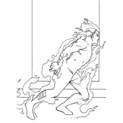 着色页: 神奇四侠 (超级英雄和超级恶棍) #76369 - 免费可打印着色页