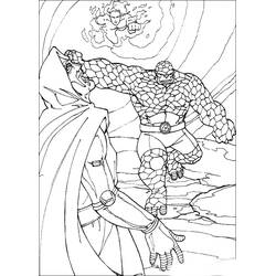 着色页: 神奇四侠 (超级英雄和超级恶棍) #76374 - 免费可打印着色页