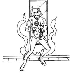 着色页: 神奇四侠 (超级英雄和超级恶棍) #76416 - 免费可打印着色页