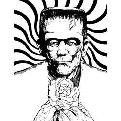 着色页: Frankenstein (超级英雄和超级恶棍) #198923 - 免费可打印着色页