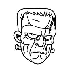 着色页: Frankenstein (超级英雄和超级恶棍) #198933 - 免费可打印着色页