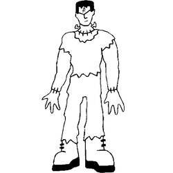 着色页: Frankenstein (超级英雄和超级恶棍) #198938 - 免费可打印着色页