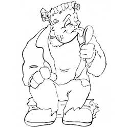 着色页: Frankenstein (超级英雄和超级恶棍) #198950 - 免费可打印着色页