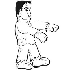 着色页: Frankenstein (超级英雄和超级恶棍) #198952 - 免费可打印着色页