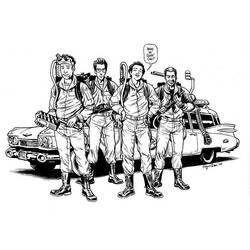 着色页: Ghostbusters (超级英雄和超级恶棍) #134024 - 免费可打印着色页