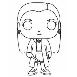 着色页: Ginny Weasley - 免费可打印着色页