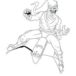 着色页: 绿魔 (超级英雄和超级恶棍) #214041 - 免费可打印着色页
