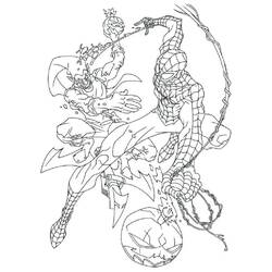 着色页: 绿魔 (超级英雄和超级恶棍) #214067 - 免费可打印着色页