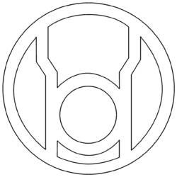 着色页: 绿灯侠 - 免费可打印着色页